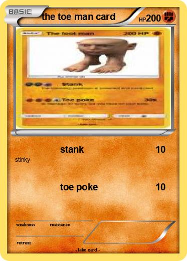 Pokemon the toe man card