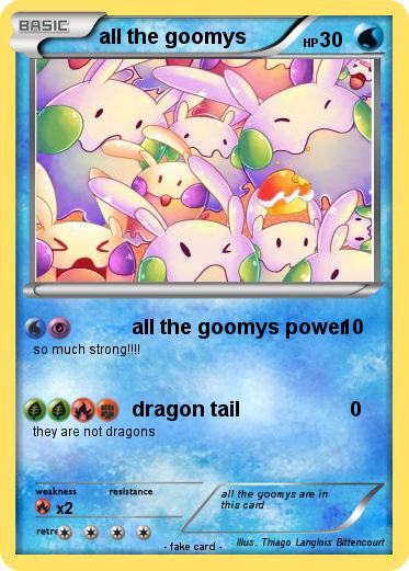 Pokemon all the goomys