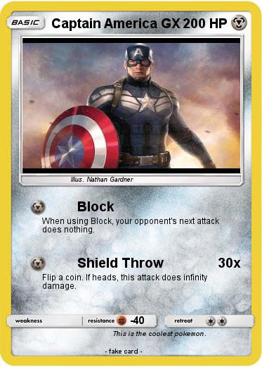Pokemon Captain America GX