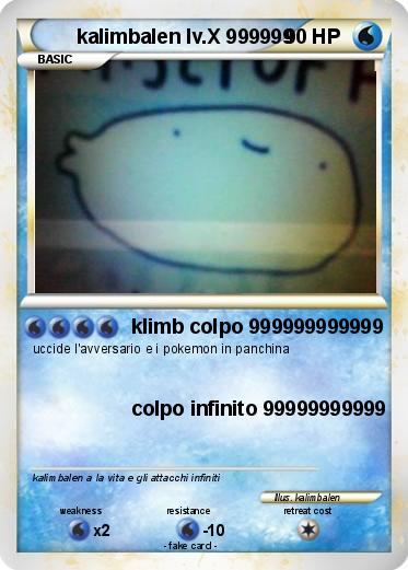 Pokemon kalimbalen lv.X 999999