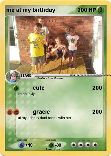 Pokemon me at my birthday