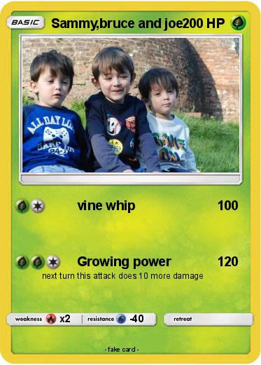 Pokemon Sammy,bruce and joe