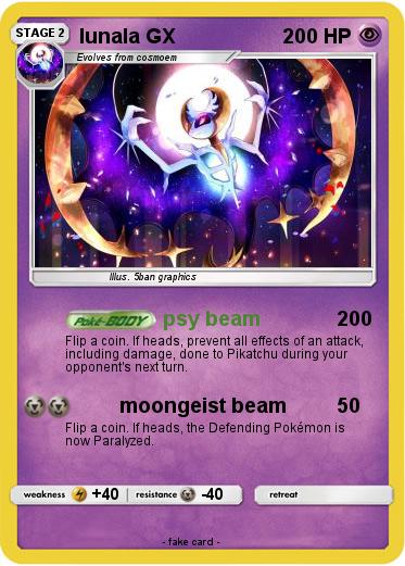 Pokemon lunala GX