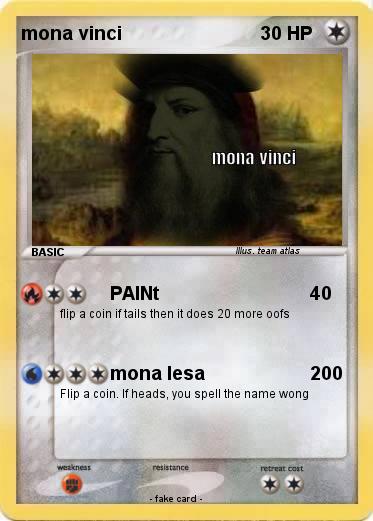 Pokemon mona vinci