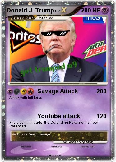 Pokemon Donald J. Trump