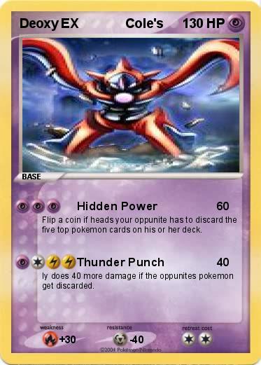 Pokemon Deoxy EX             Cole's