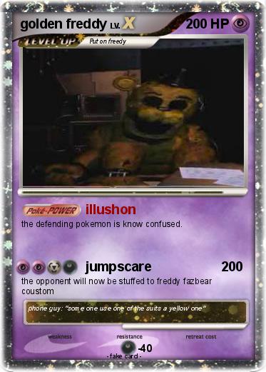 Pokemon golden freddy