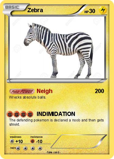 Pokemon Zebra