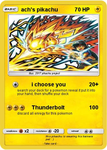 Pokemon ach's pikachu