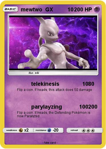 Pokemon mewtwo  GX          10
