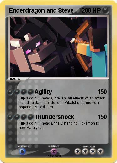 Pokemon Enderdragon and Steve Pokemon Enderdragon and Steve