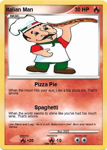 Pokemon Italian Man