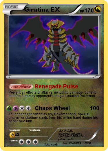 Pokemon Giratina EX Pokemon Giratina EX
