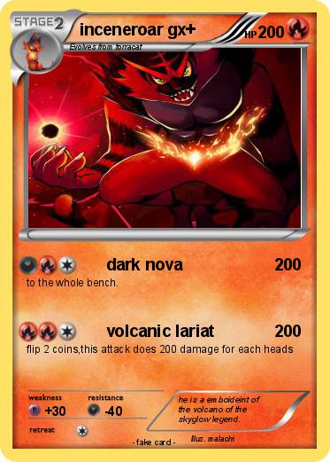 Pokemon inceneroar gx+