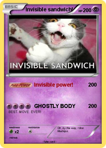 Pokemon Invisible sandwich!