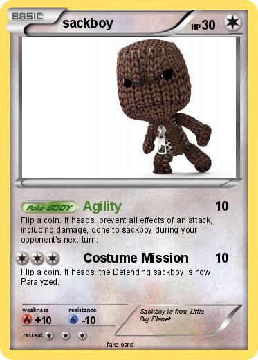 Pokemon sackboy