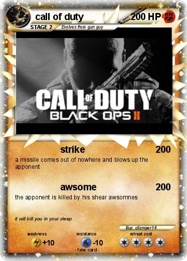 Pokemon call of duty