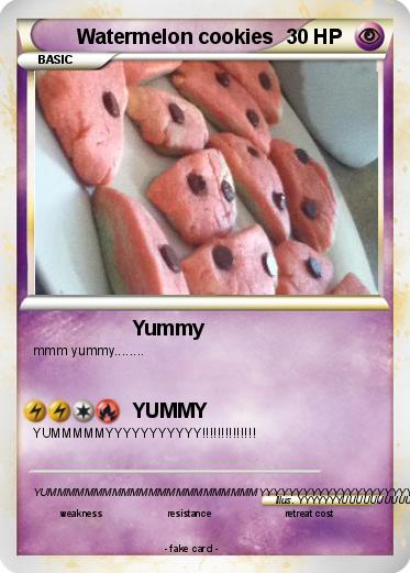Pokemon Watermelon cookies