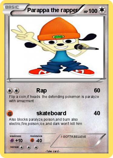 Pokemon Parappa the rapper