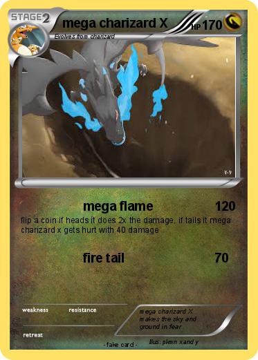 Pokemon mega charizard X
