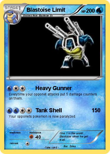 Pokemon Blastoise Limit