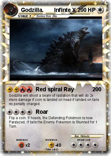 Pokemon Godzilla.       Infinte X