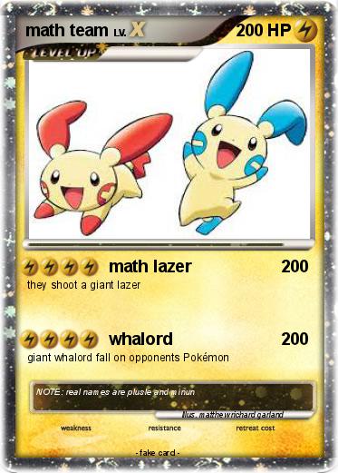 Pokemon math team