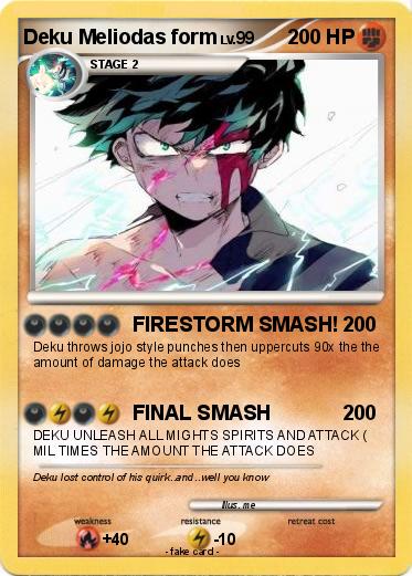 Pokemon Deku Meliodas form
