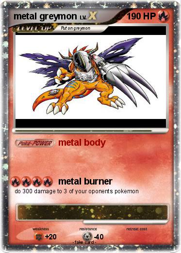 Pokemon metal greymon