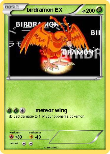 Pokemon birdramon EX