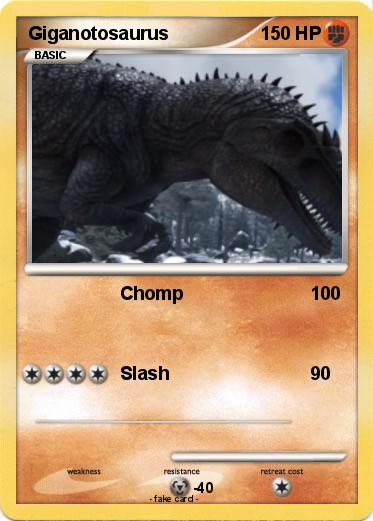 Pokemon Giganotosaurus
