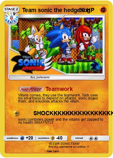 Pokemon Team sonic the hedgehog