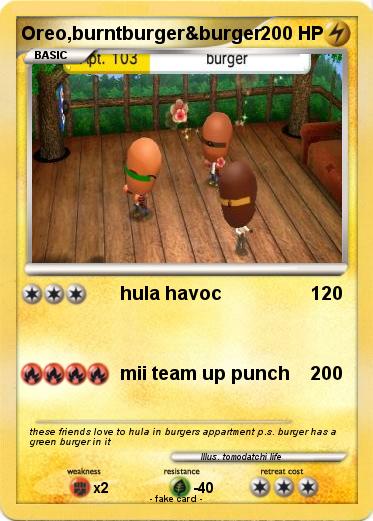 Pokemon Oreo,burntburger&burger