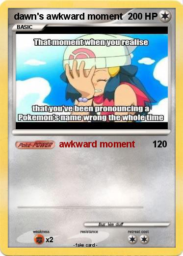 Pokemon dawn's awkward moment