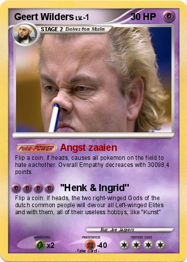 Pokemon Geert Wilders