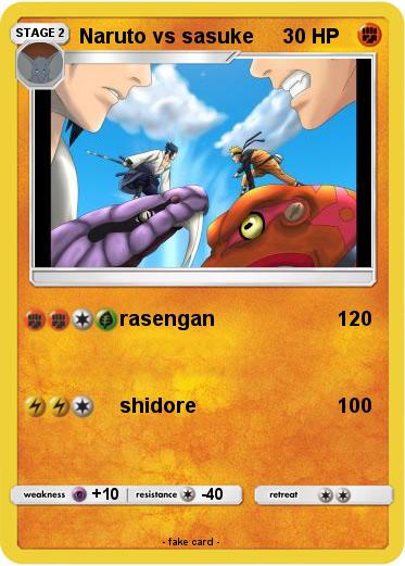 Pokemon Naruto vs sasuke