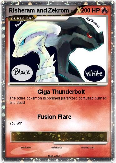 Pokemon Risheram and Zekrom