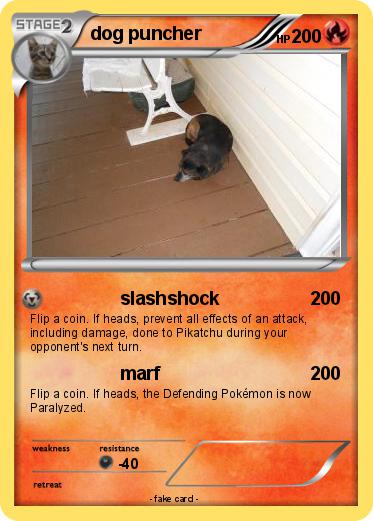 Pokemon dog puncher