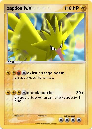 Pokemon zapdos lv.X