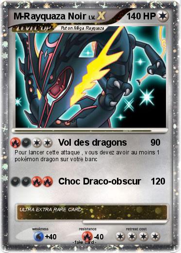 Pokemon M-Rayquaza Noir