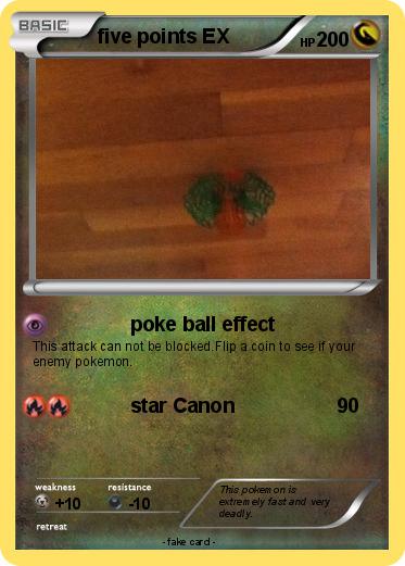 Pokemon five points EX