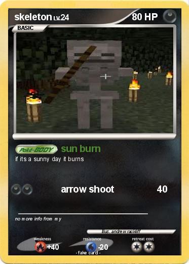 Pokemon skeleton