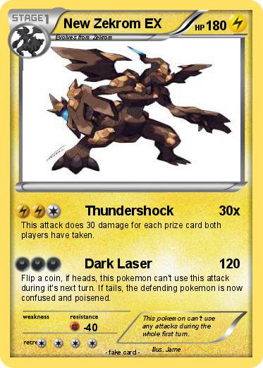Pokemon New Zekrom EX