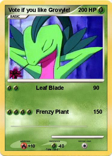 Pokemon Vote if you like Grovyle!