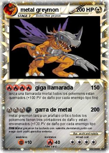 Pokemon metal greymon