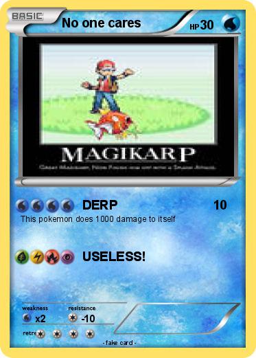 Pokemon No one cares