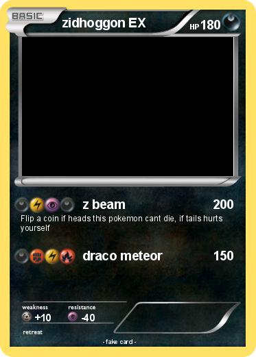 Pokemon zidhoggon EX