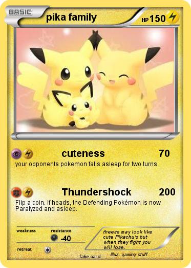 Pokemon pika family