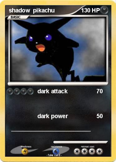 Pokemon shadow  pikachu