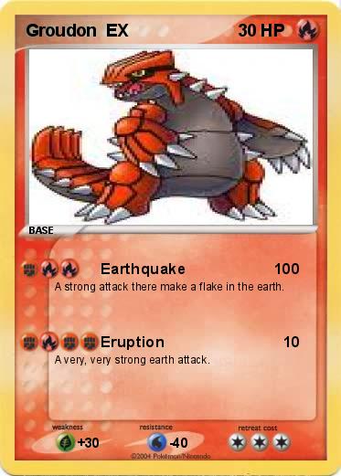Pokemon Groudon  EX